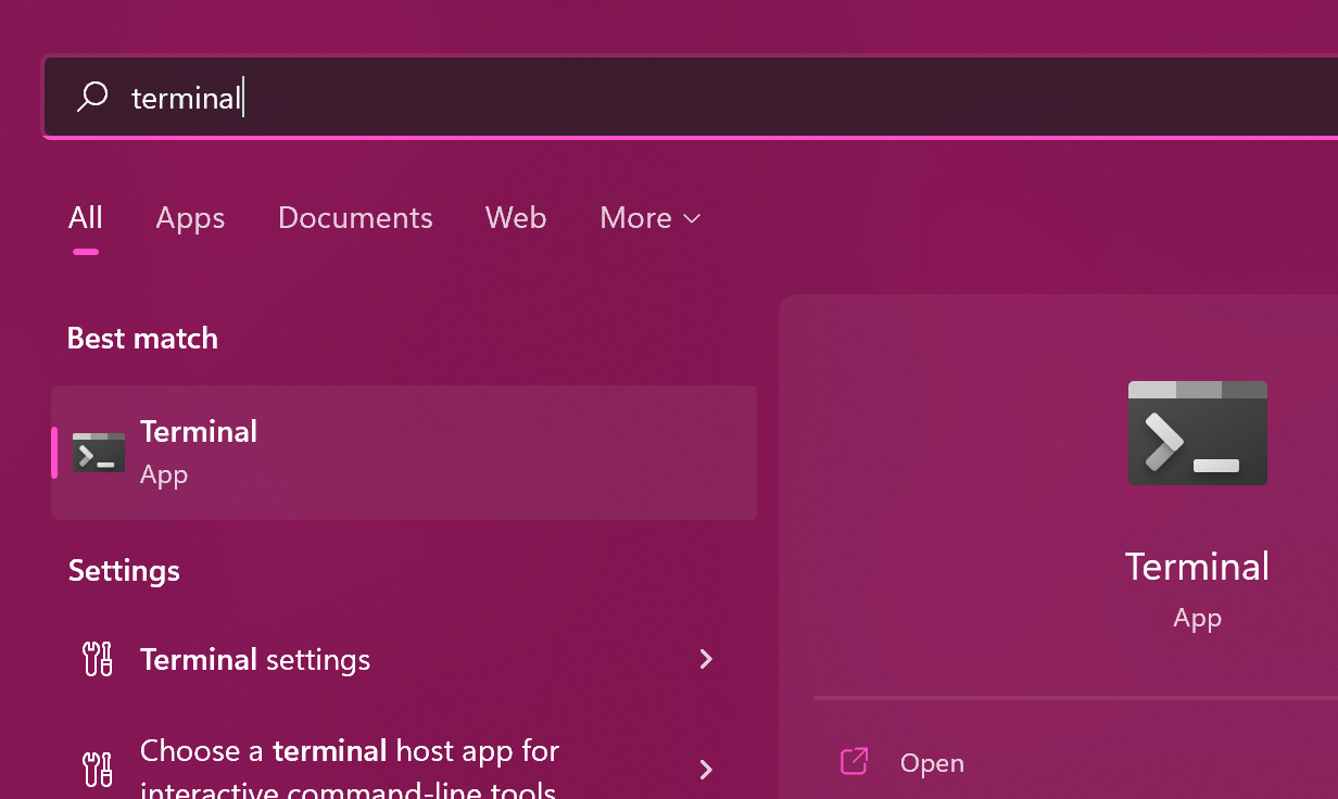 How to open Terminal